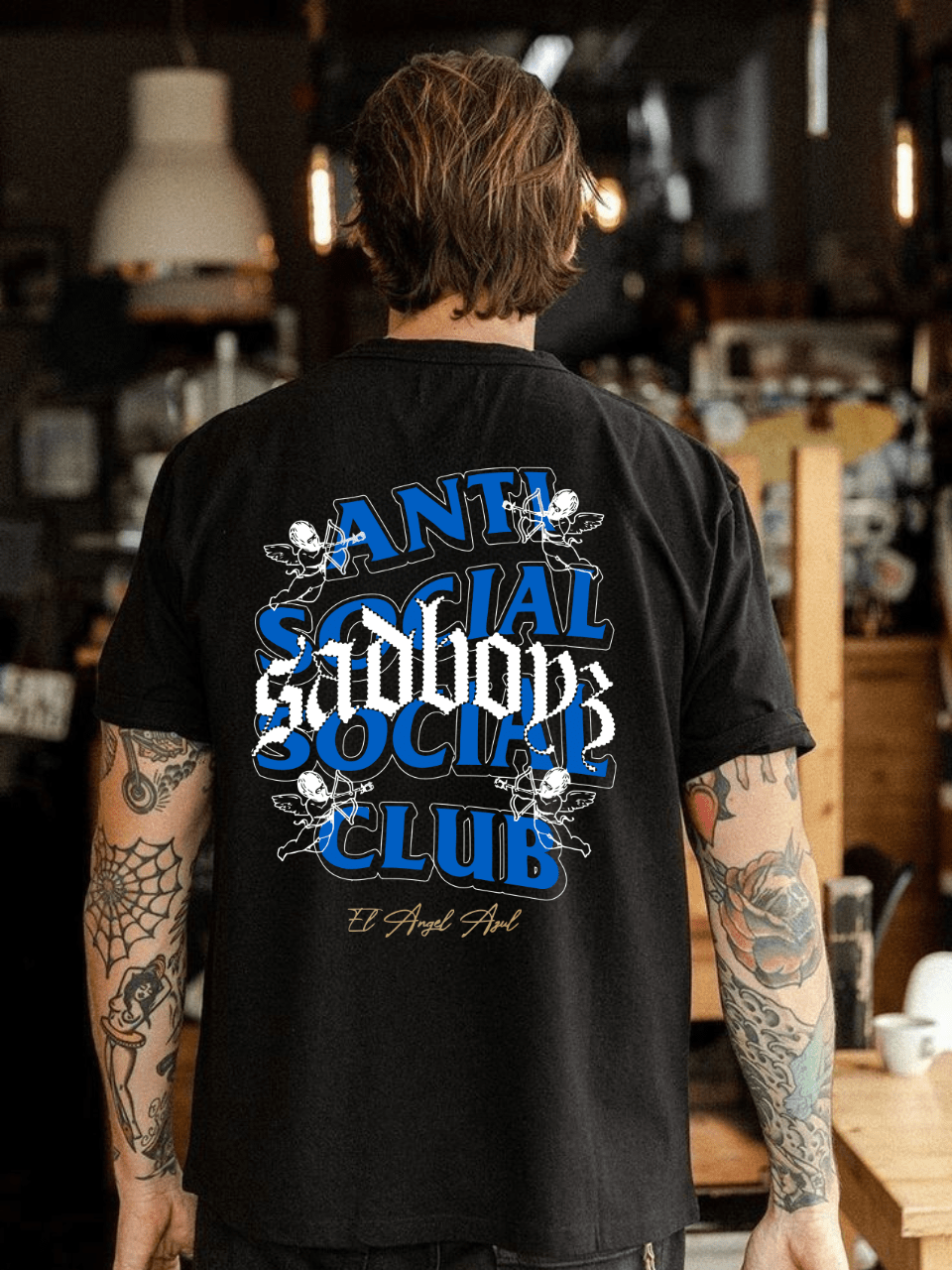 Hombre002 Camiseta de fibra de leche para hombre