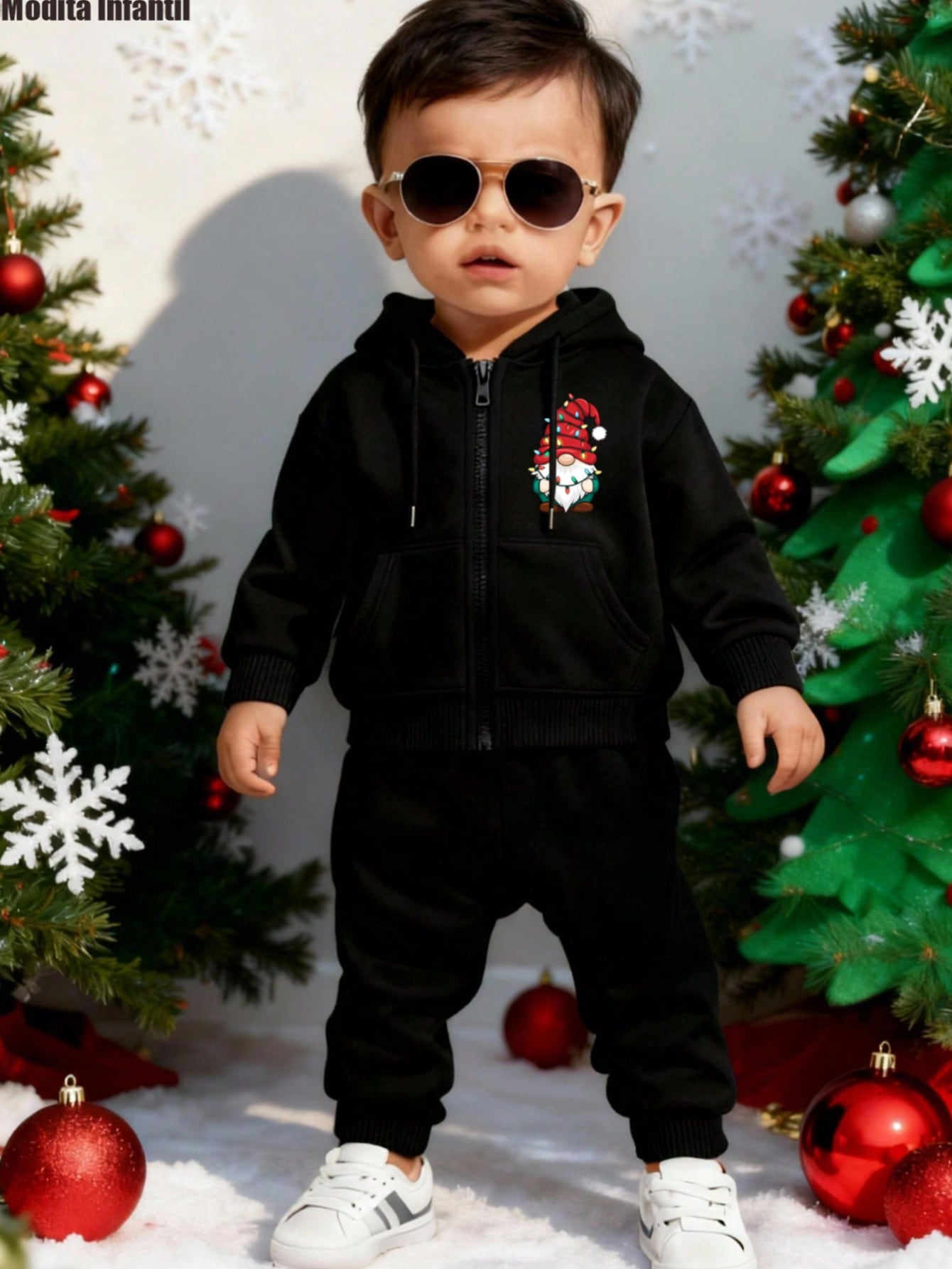 KID010 Hombre008 Conjunto con capucha para hombre