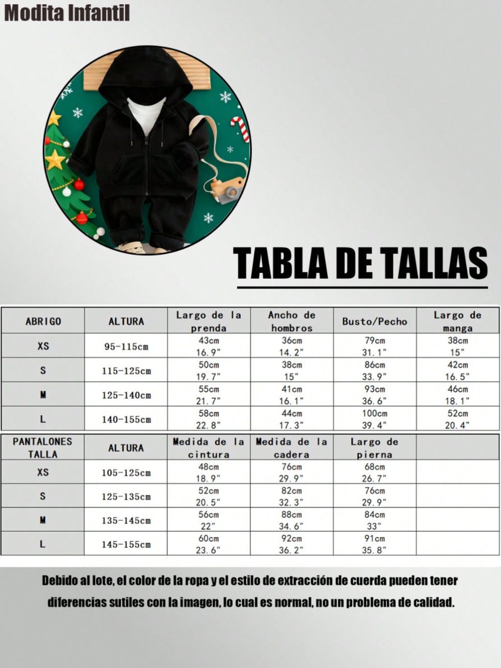 KID010|Navidad2 piezas Chaquetas y pantalones para niños|Conjunto de ropa para niños Modita Infantil con estampa de Santa Claus en la camiseta, perfecto para ocasiones festivas y cómodo para el día a día